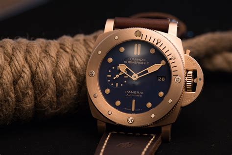 panerai bronzo for sale|panerai submersible bronzo blue.